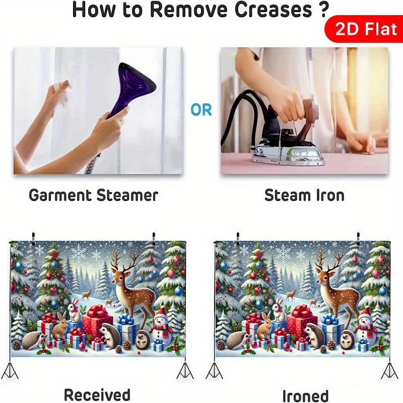 2D Flat Banners 1 Piece Animal Christmas Scene Polyester Polyester Party Background Cloth