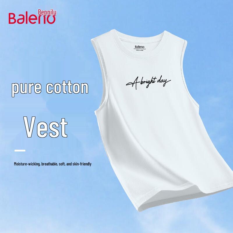 Baleno Men s Heavyweight Pure Cotton Tank Top M
