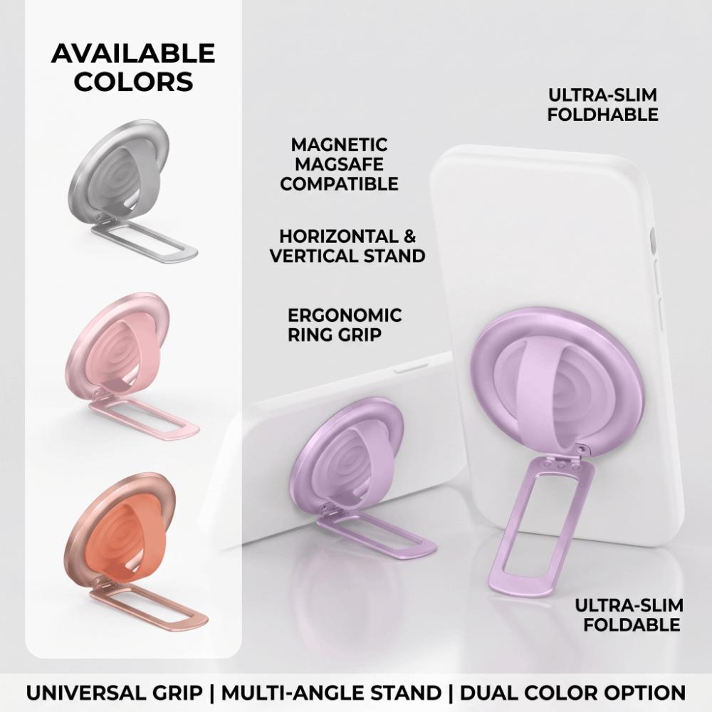 Multi-Angle Adjustable Foldable Phone Grip Foldable Design Finger Phone Holder Office Use