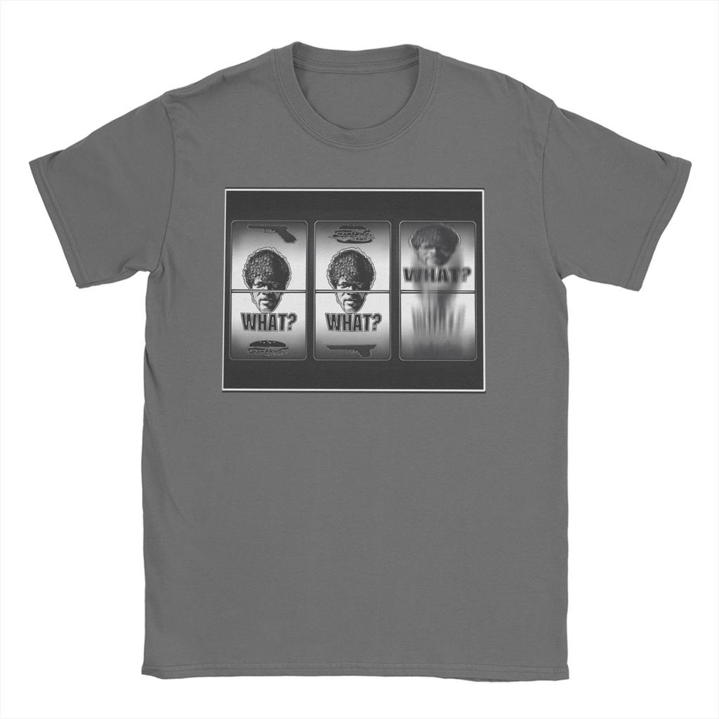 Pulps Fictions Say What T-Shirt für Unisex Baumwolle Vintage T-Shirt Rundhals T-Shirt Kurzarm Kleidung XL XL XL