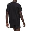 Adidas T Shirts Men's Black Crew Neck Moderate Straight Fit HD3577