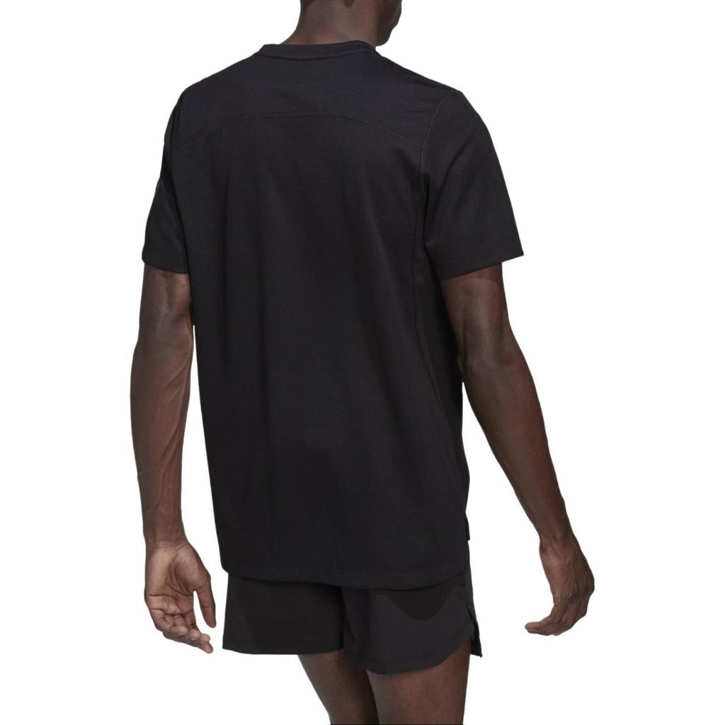 Adidas T Shirts Men's Black Crew Neck Moderate Straight Fit HD3577