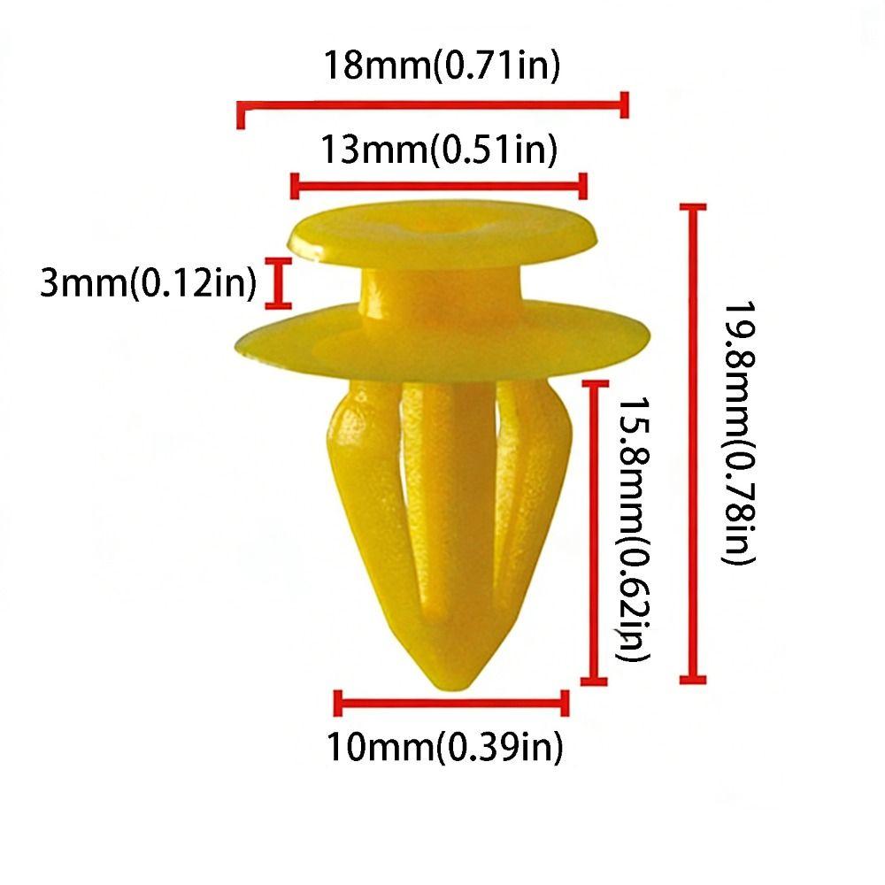 Plastic Material Plastic Clips 10mm Size Plastic Rivets Car Door Panel Clips Car Accessories