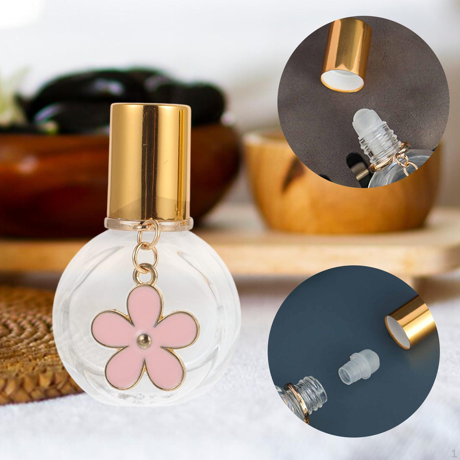 

Пляшка-ролер для ефірних олій Порожній дозатор DIY Роликовий аплікатор Легкий для виготовлення рожевий