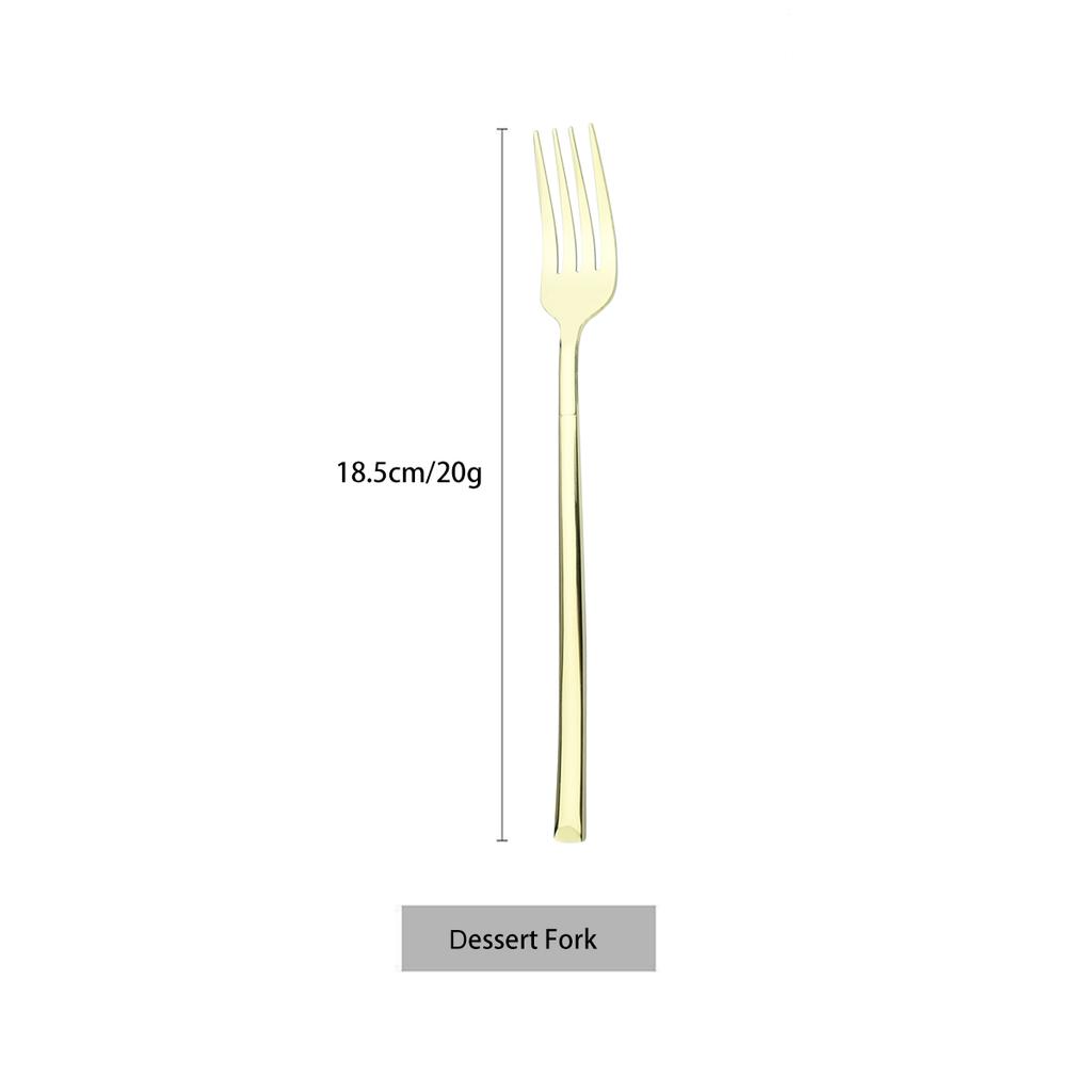 Stainless Steel Cutlery Set Mirror Black Dinnerware Set Knife Dessert Fork Coffee Tea Spoon Tableware Western Kitchen Flatware
