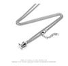 Trendy Titanium Steel Kitten Necklace: European & American Hip-Hop Style, Unisex Pendant Chain for Couples