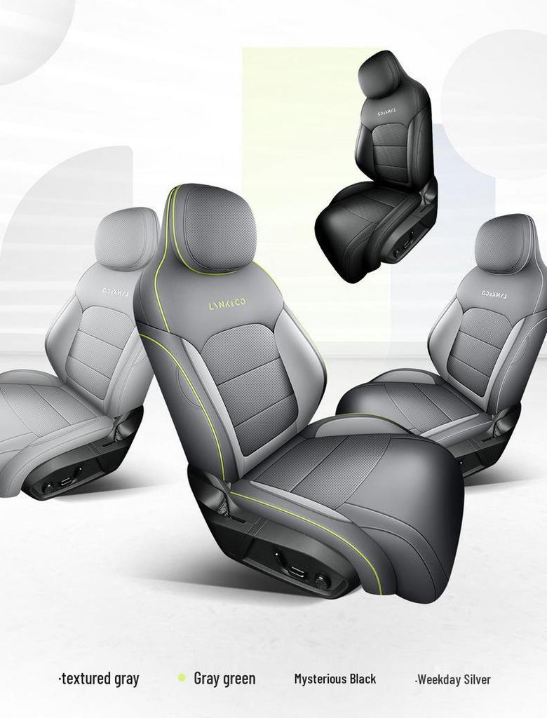 Lynk&Co 08 Seat Cover: 2025 Perf Leather, Breathable, Full Coverage, for 120km Long-Range Pro Model