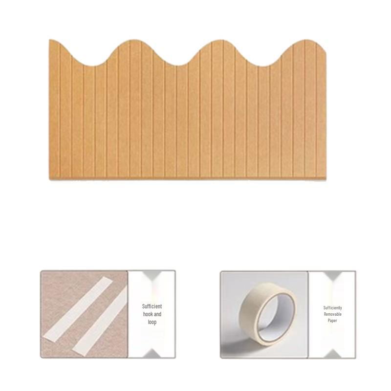Soft Upholstered Headboard Felt Wall Sticker: Anti-collision Decorative Wall Guard for Bedroom