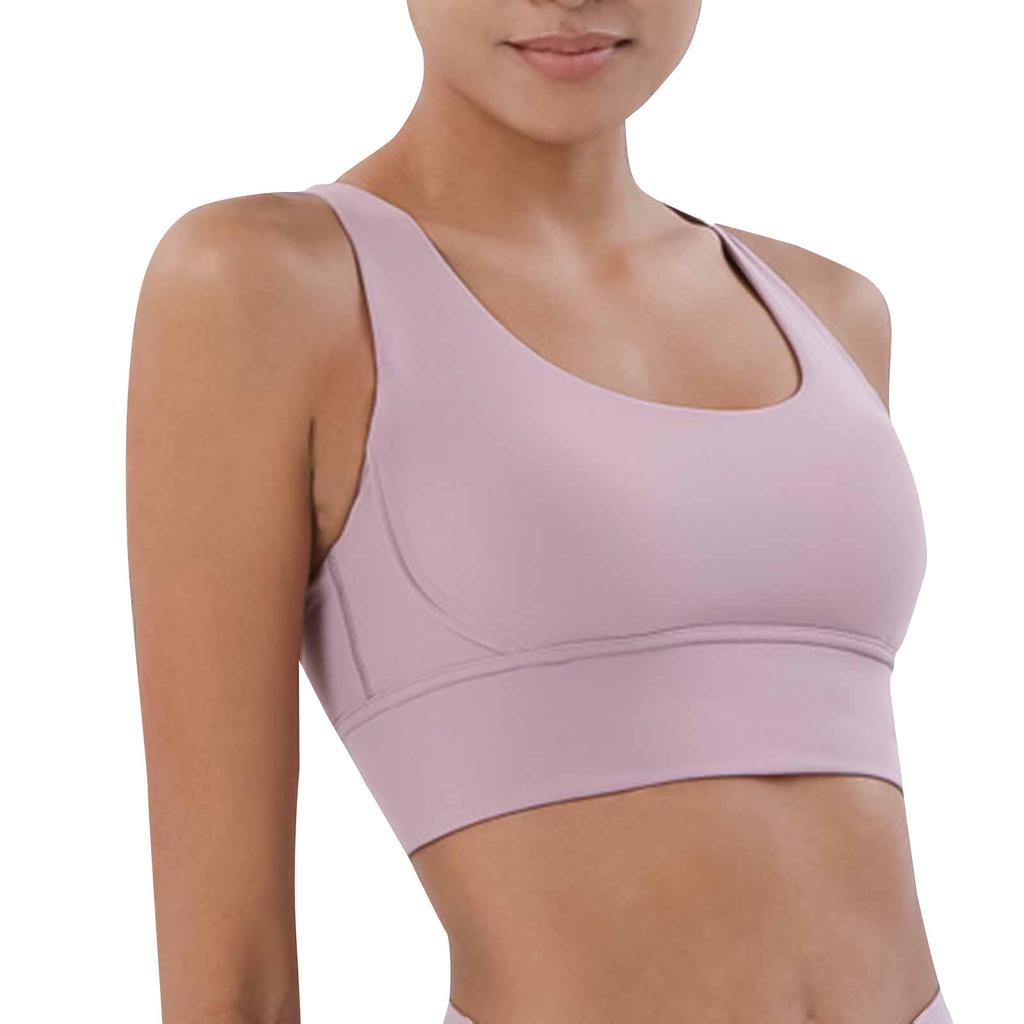 Double-sided Brushed Cross Back Sports Shockproof Gathered Yoga Fitness Vest