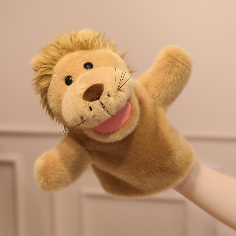 Cartoon Animal Capybara Raccoon Hand Puppet Parent-child Game Doll Lion Elephant Pig Appease Toys Birthday Gifts For Children