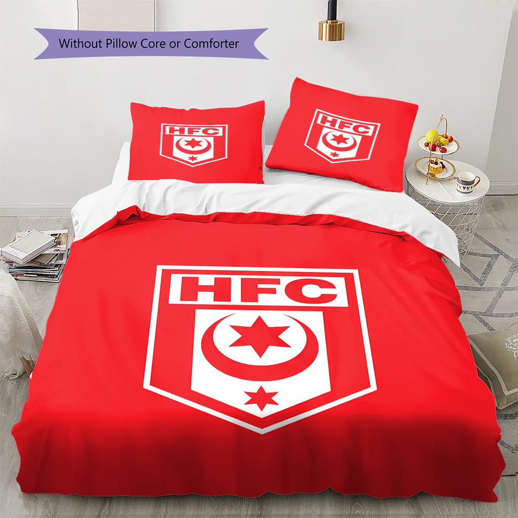 Pościel z wzorem Hallescher FC, Zestaw kołdry Poszewka na kołdrę Poszewka na poduszkę Domowy Prezent Urodzinowy (1 * poszwa na kołdrę + 2 * poszewki na poduszki, bez rdzenia)