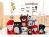 Santa Claus & Snowman Flannel Blanket - Double-Sided Cartoon Christmas Gift