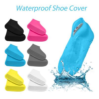 1 Paar wasserdichte Silikon-Schuhüberzüge, Unisex-Schuhschutz, Regenstiefel für regnerische Tage im Freien, wiederverwendbare Schuhüberzüge