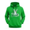 Men's Casual Sports Hooded Pocket Christmas Print Long Sleeve Sweatshirt