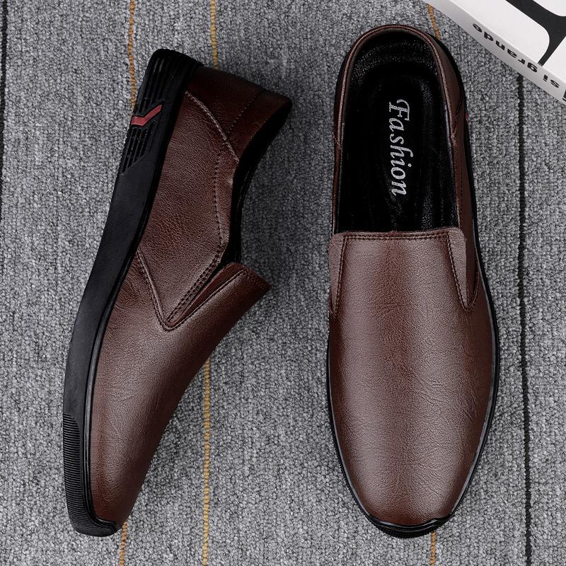 Men's Genuine Leather Casual Shoes, Breathable Soft-soled Office Casual Shoes, Men's Banquet Shoes, Men's Soft Leather Shoes