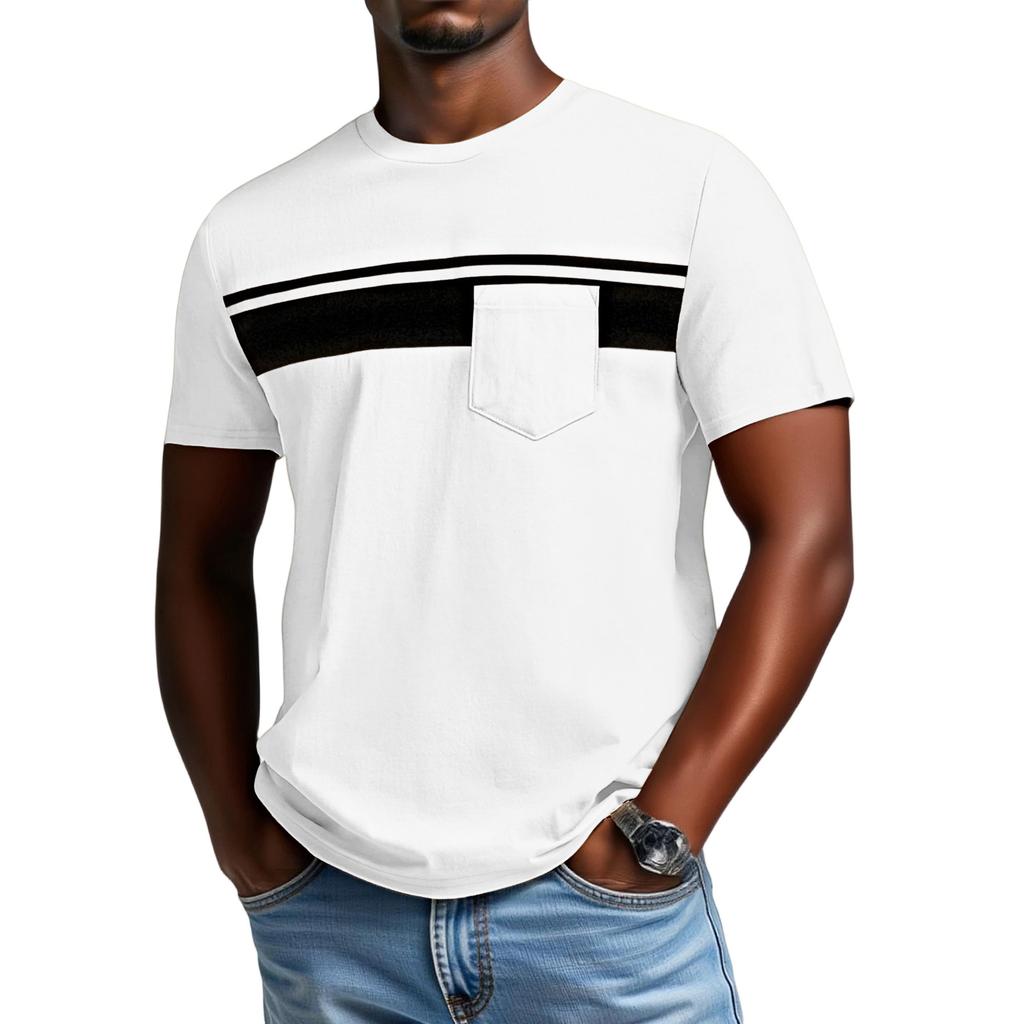 T-shirt  à  manches  courtes  pour  homme,  col  rond,  imprimé,  tendance,  loisir