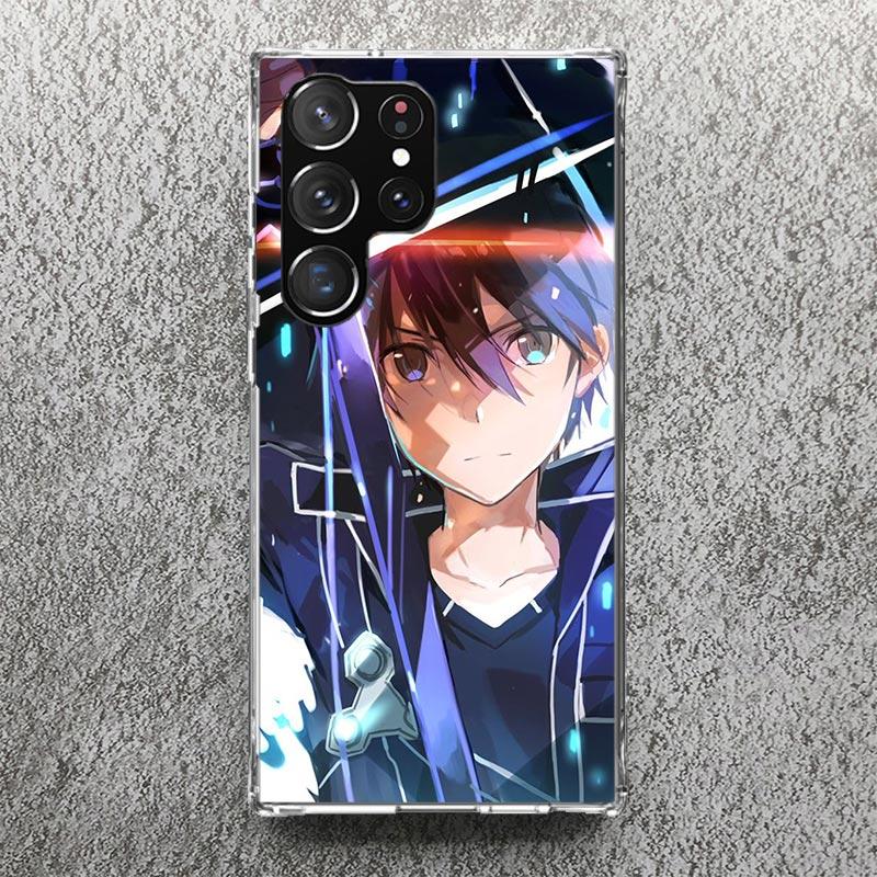 Sword Art Online Anime Phone Case For Samsung Galaxy S25 S24 S23 Ultra S22 Plus S21 S20 FE S10 + S25Ultra S24U Soft Cover Shell
