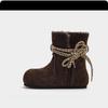 Fair Island~ Plush Snow Boots Women's Plush Thickened 2025 Winter New Fur Integrated Cotton Boots Boken Shoes Women