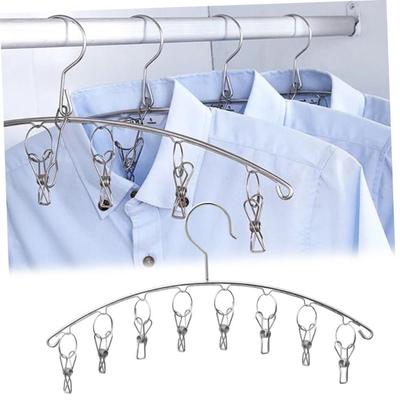 Strong Support Stainless Steel Hanger Space Saving No Deformation Clothes Drying Hanger Steel Material Heavy Duty