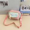 New Messenger Bag Women's Bag Simple Bow Small Square Bag Casual Going Out Mobile Phone Bag Water Cup Bag Tide