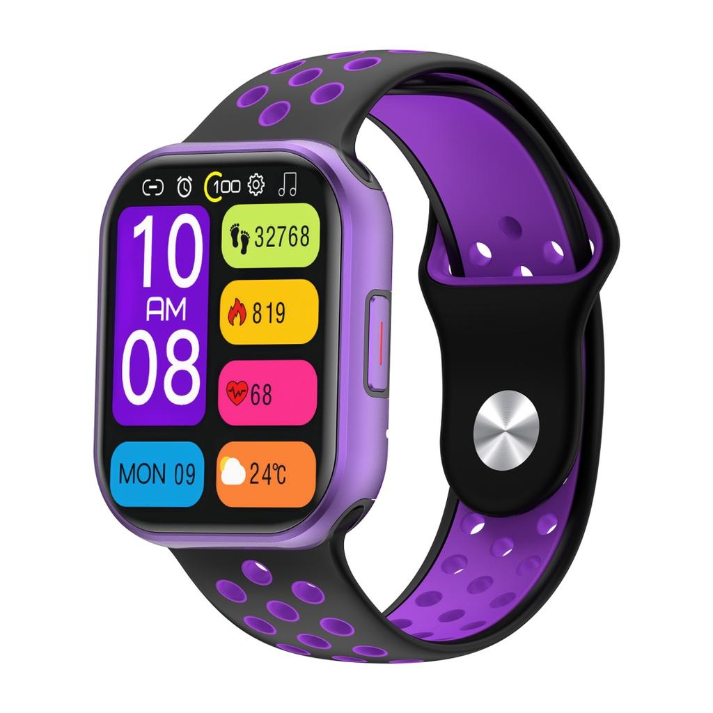 Rainbuvvy S669 Sports Smartwatch 1.96inch IPS Bluetooth Call 320x385 BLE5.1 IP67 Waterproof 260mAh Android Fashion Smart Bracelet