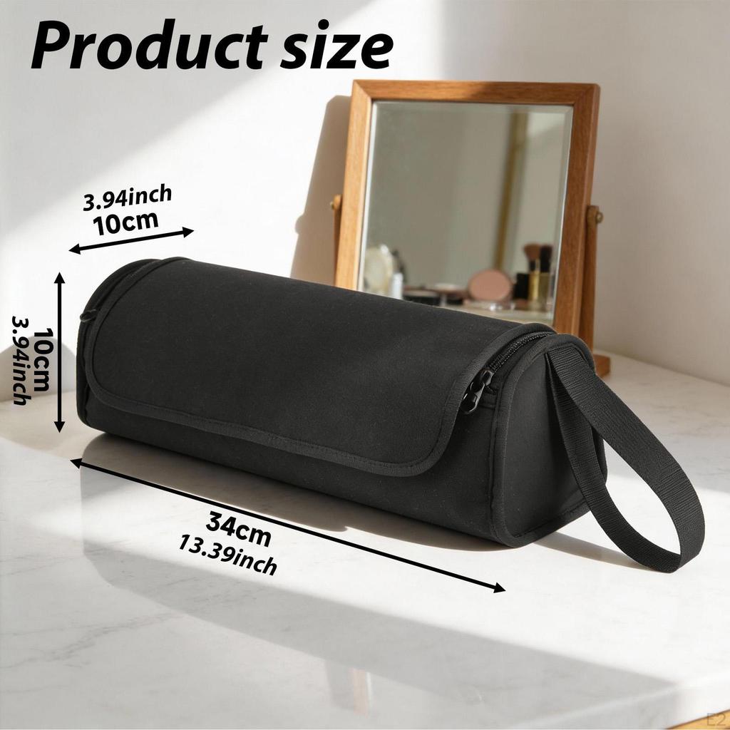Hair Tools Travel Bag and Heat Resistant Mat 2 in 1 Carrying Tote Multiuse Pouch for Haircare
