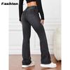Women's Long Casual Denim Trousers Women's Stretch Jeans Straight Legs