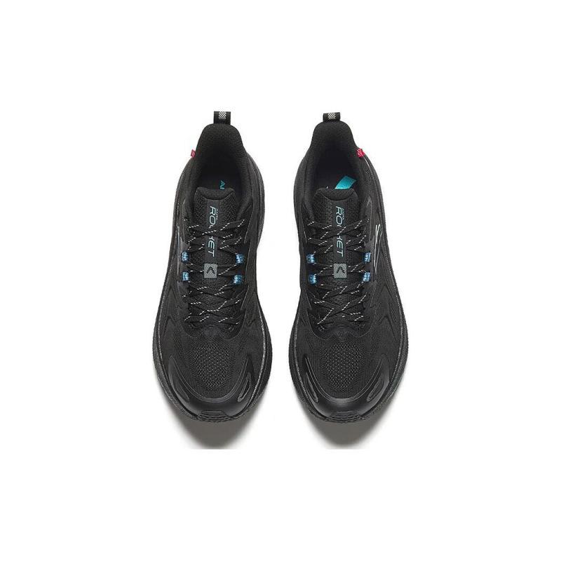 Anta Rocket 5.0 Slip Resistant Abrasion Resistant Low Top Running Shoes Men's Black Sneakers 112345523-3