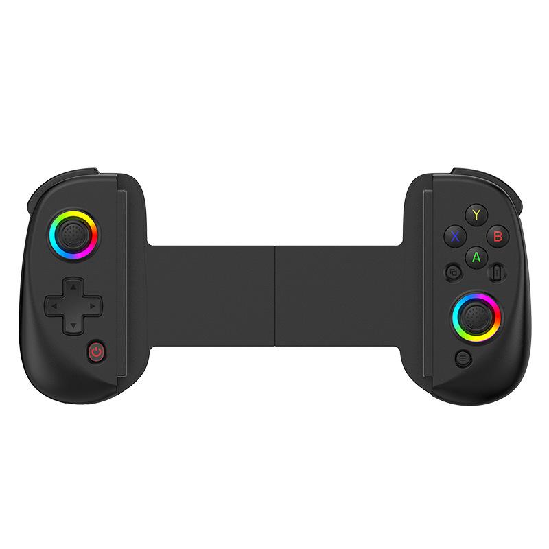 D8 Telescopic Bluetooth Gaming Handle with RGB Glow & Vibration