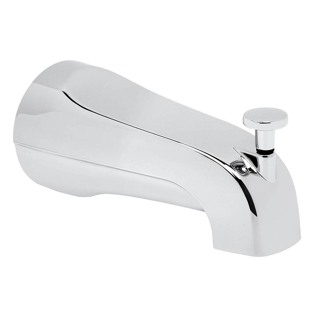 Durable Alloy Tub Faucet Convenient Pull Down Bathtub Spout Long Lasting & Corrosion Resistant Tub Diverter Durable