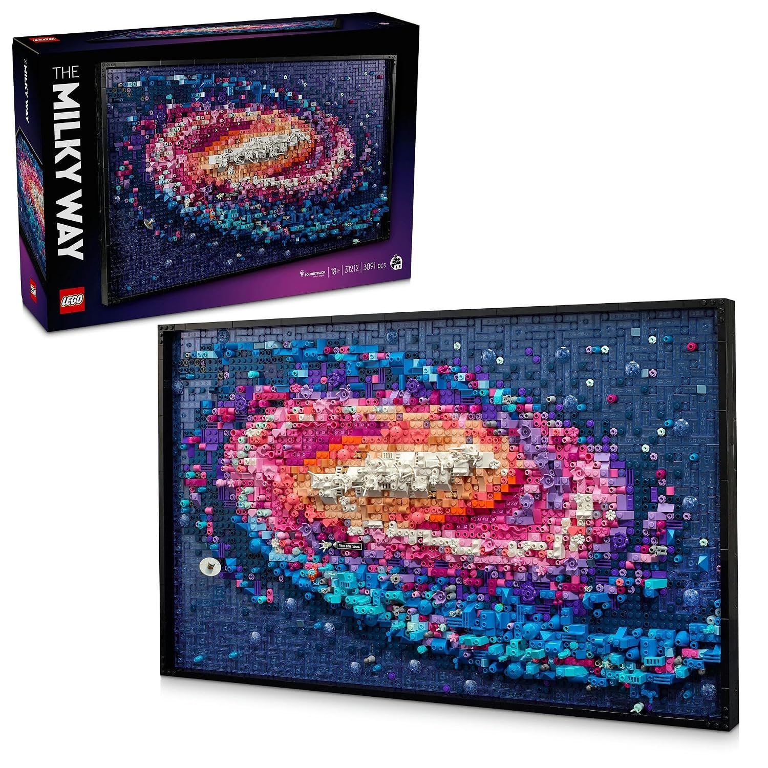 LEGO Art Галактика Млечный Путь игрушка подарок блок День Матери Отца мужчины женщины картина интерьер стильный мама папа 31212
