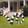3 Pcs Halloween Sandworm Inflatable Decorations 6ft Glowing Giant Snake Patio Decoration With Built-in LED Sandworm Decoration For Halloween Outdoor