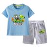 Plants Vs. Zombies Boys' Summer Set: Kids' Thin Short Sleeve T-shirt & Shorts Two-Piece Set