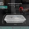 Disposable Food Containers with Lids, 1250ml, 150-pack