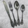 8Pcs Colorful Cutlery Set 304 Stainless Steel Dinnerware Set Knives Fork Spoon Dinner Flatware Set Western Kitchen Tableware Set