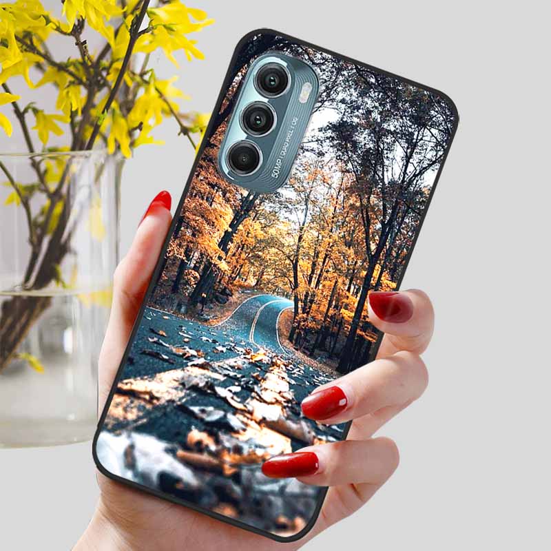 Fashion Lovely Cute Black TPU Silicone Phone Cover for Motorola Moto G Stylus 4G 5G 2022 Protect Soft Bumper Shells Coque Capa