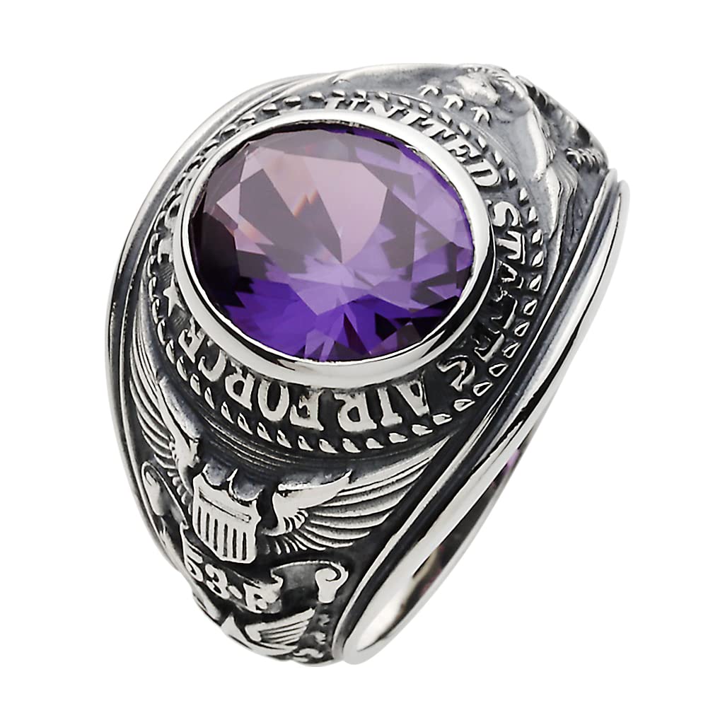 

Stone College Ring Alexandrite 925 Silver fr0447 19 [Figmart] [Silver Accessories] No.