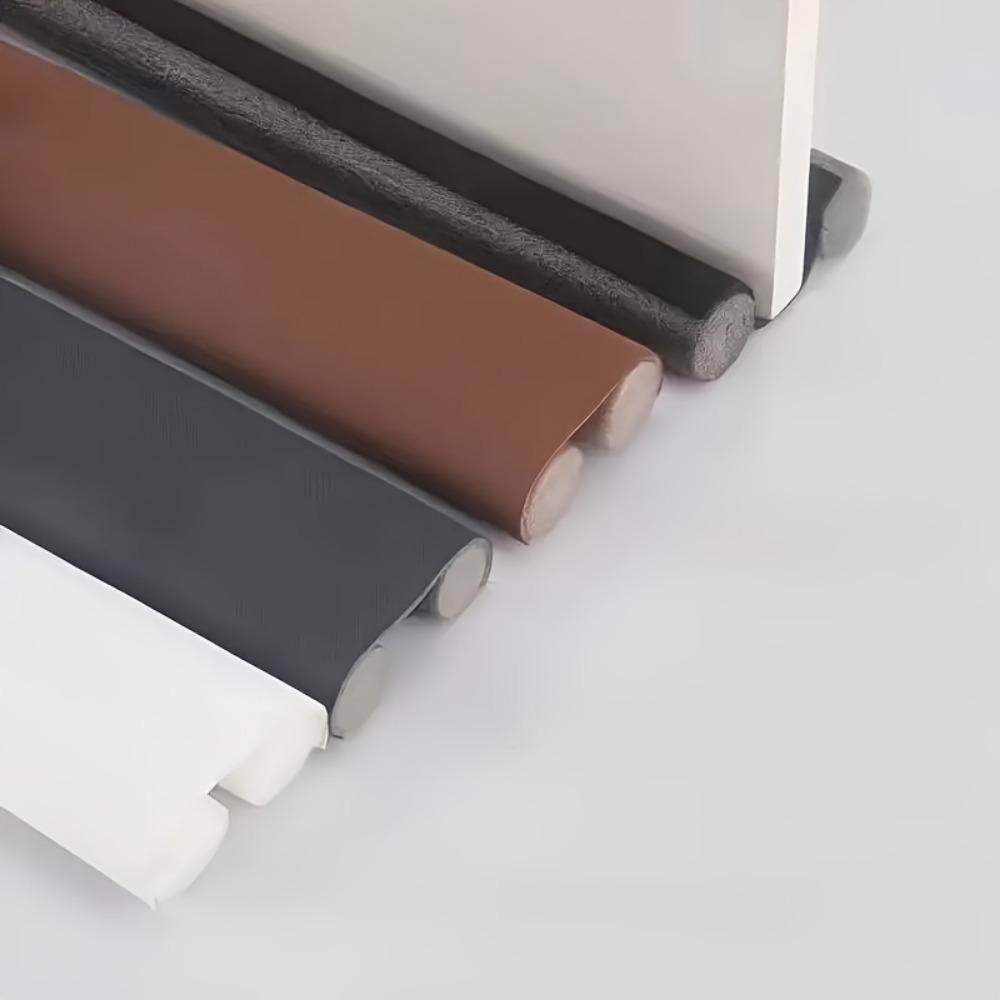 A Door Bottom Draft Stopper Made of High Resistance Rubber and Fabric - Soundproof Energy Saving Waterproof Seal for Bedroom Doors - 36.61 Inch