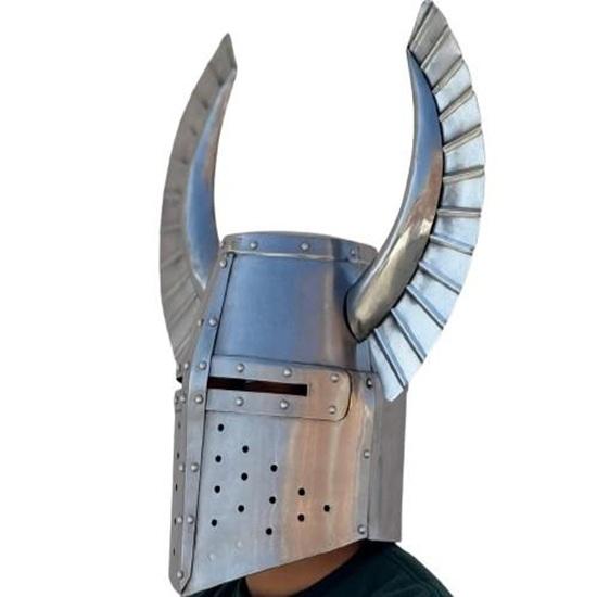Viking Helmet Steel Norse Warrior Armor Handmade Medieval LARP Cosplay Wearable Display Helmet