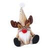 Christmas Plush Santa Gnomes Figurine with Long Hat Handcraft Stuffed Dolls for Holiday Party Decors Table Ornament