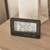Time/Date/Week/Temperature Electronic Alarm Clock LCD Display Soft Lighting Digital Alarm Clock 7 Languages Plastic