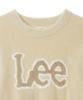 LEE Women'S Round Neck Hairy Logo Knit Sand Beige