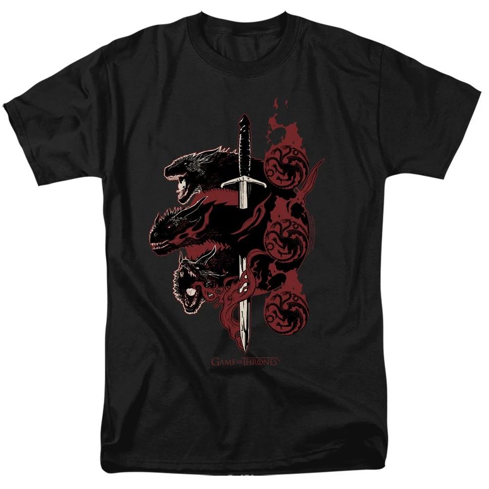 Game Of Thrones - Targaryen Dragons - Unisex Short Sleeve Children s T-shirt - Black 150