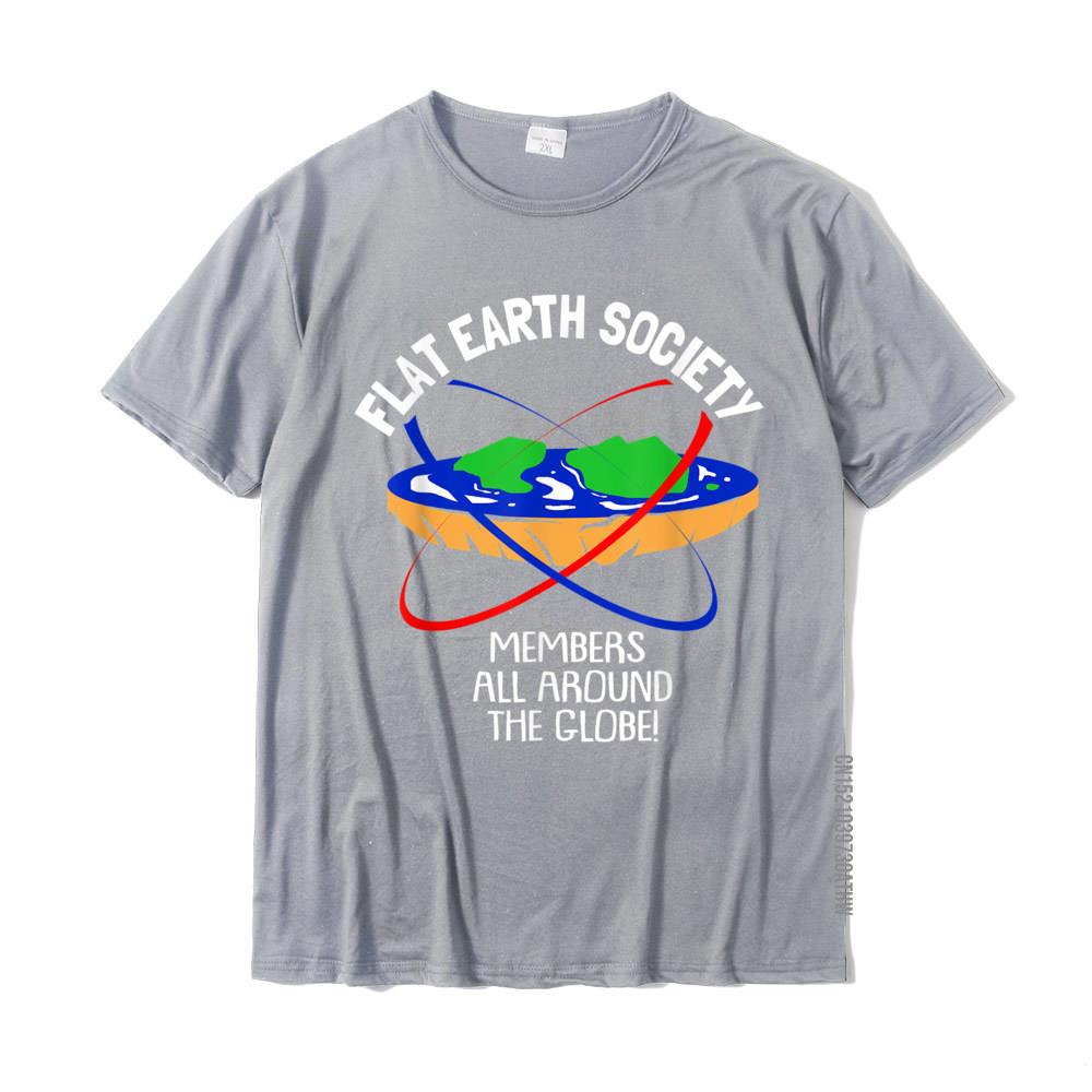 Flat Earth Society TShirt Design Cotton Young Tops T Shirt Fitness Tight Rife Top TShirts