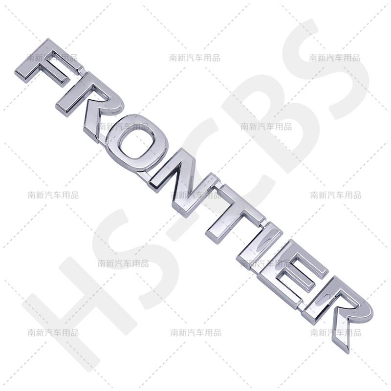 ABS 3D Emblem Frontier Letters Side Logo Rear Trunk Badge Tailgate Sticker Decals For  Car Styling Exterior Accessories