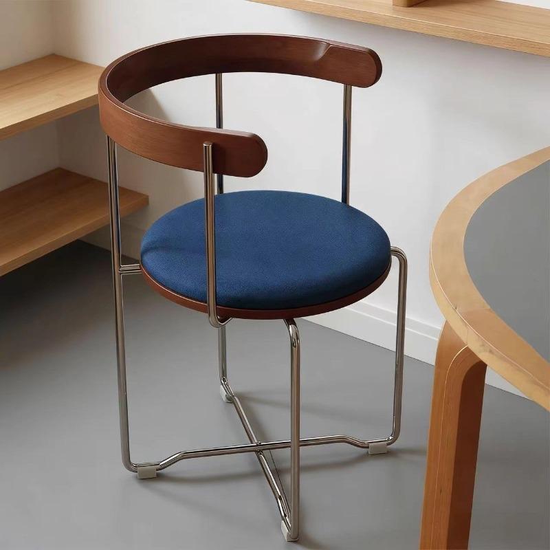 Foldable Dining Chair Minimalist Solid Wood Chairs Portable with Backrest Makeup Chair Nordic Relax Chairs Kitchen Furniture