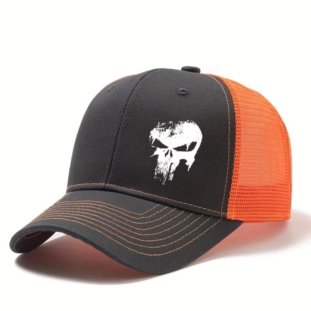 Berretto Stampato Unisex in Rete con Visiera Curva Cappellino da Baseball Classico per Esterno Estivo