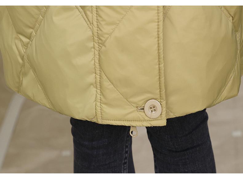 Women's 2024 Lightweight White Duck Down Puffer Jacket - Petite, Warm, Fashionable Winter Outerwear for Moms