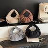 Foreign Trade Women's Bag 2025 New Korean Version Fashion Pleated Handbag Ins Internet Celebrity Rivet Trend Messenger Dumpling Bag