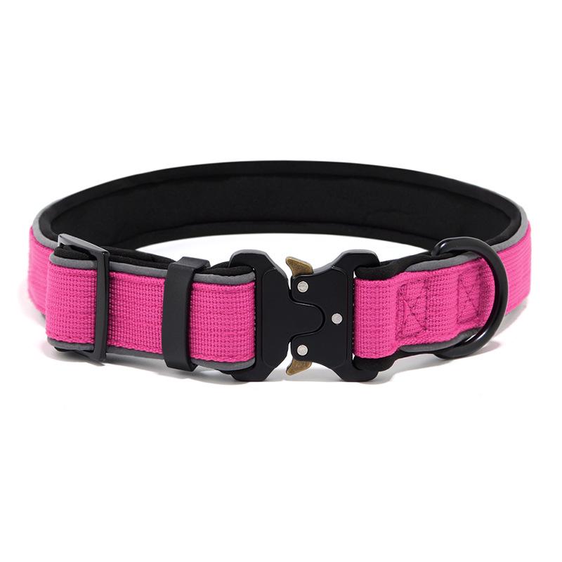 Guler tactic reflectorizant pentru câini de talie medie și mare: Collie, Golden Retriever, Labrador